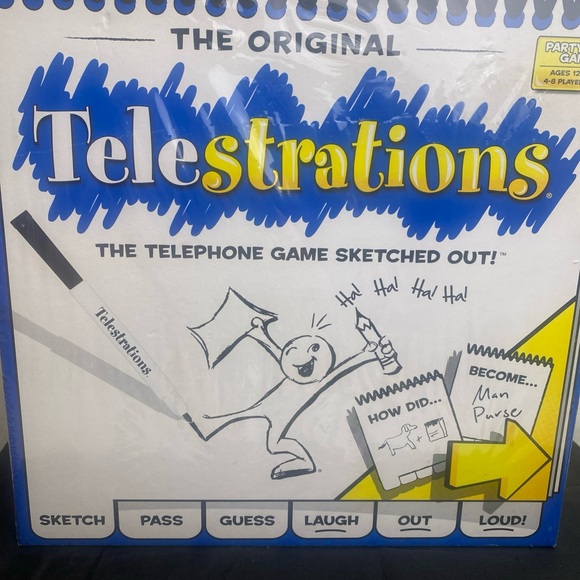 The Original Telestrations 4-8 Player Party Game Brand New Sealed USAopoly - Picture 2 of 10